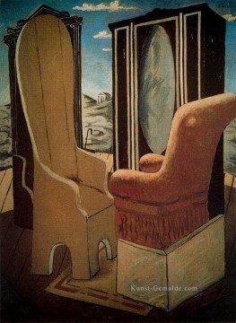 Möbel im Tal Giorgio de Chirico Metaphysischer Surrealismus Ölgemälde